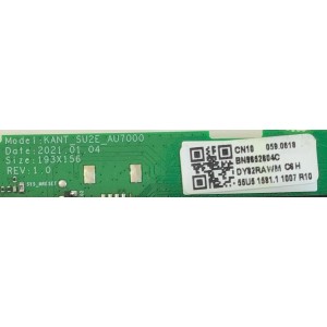 MAIN PARA SMART TV SAMSUNG 4K RESOLUCION ( 3840 X 2160 ) NUMERO DE PARTE BN96-52604C / KANT_SU2E_AU7000 / DY32RAWM / BN9652604C / 52604C / PANEL CY-BT050HGCVBH / UN50TU7000FXZA XD08